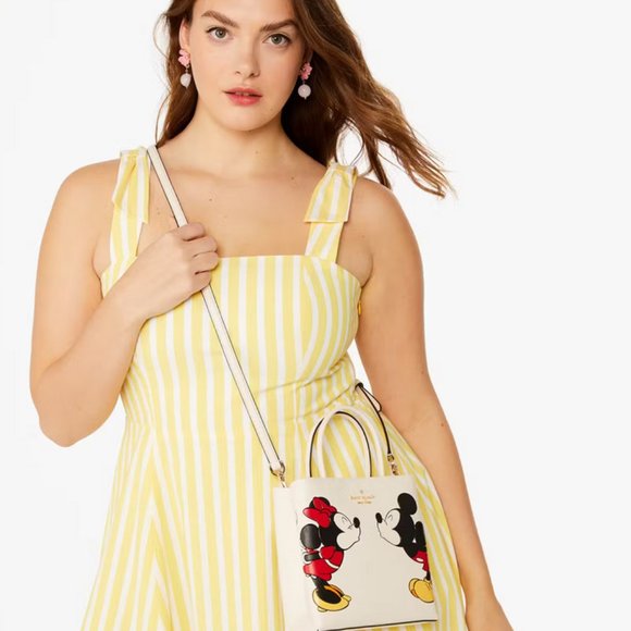 Kate Spade New York X Disney Minnie Mini Tote Crossbody - Minnie & Mickey Mouse - Picture 2 of 6